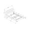 Monarch Specialties Bed, Queen Size, Platform, Bedroom, Frame, Upholstered, Pu Leather Look, Wood Legs, Brown I 5982Q - alternate 4